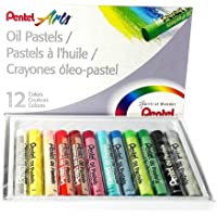Pentel Art Oil Pasteles - Juego de 12 colores surtidos